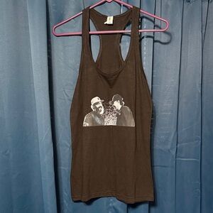 Tultex Black Graphic Tank Top